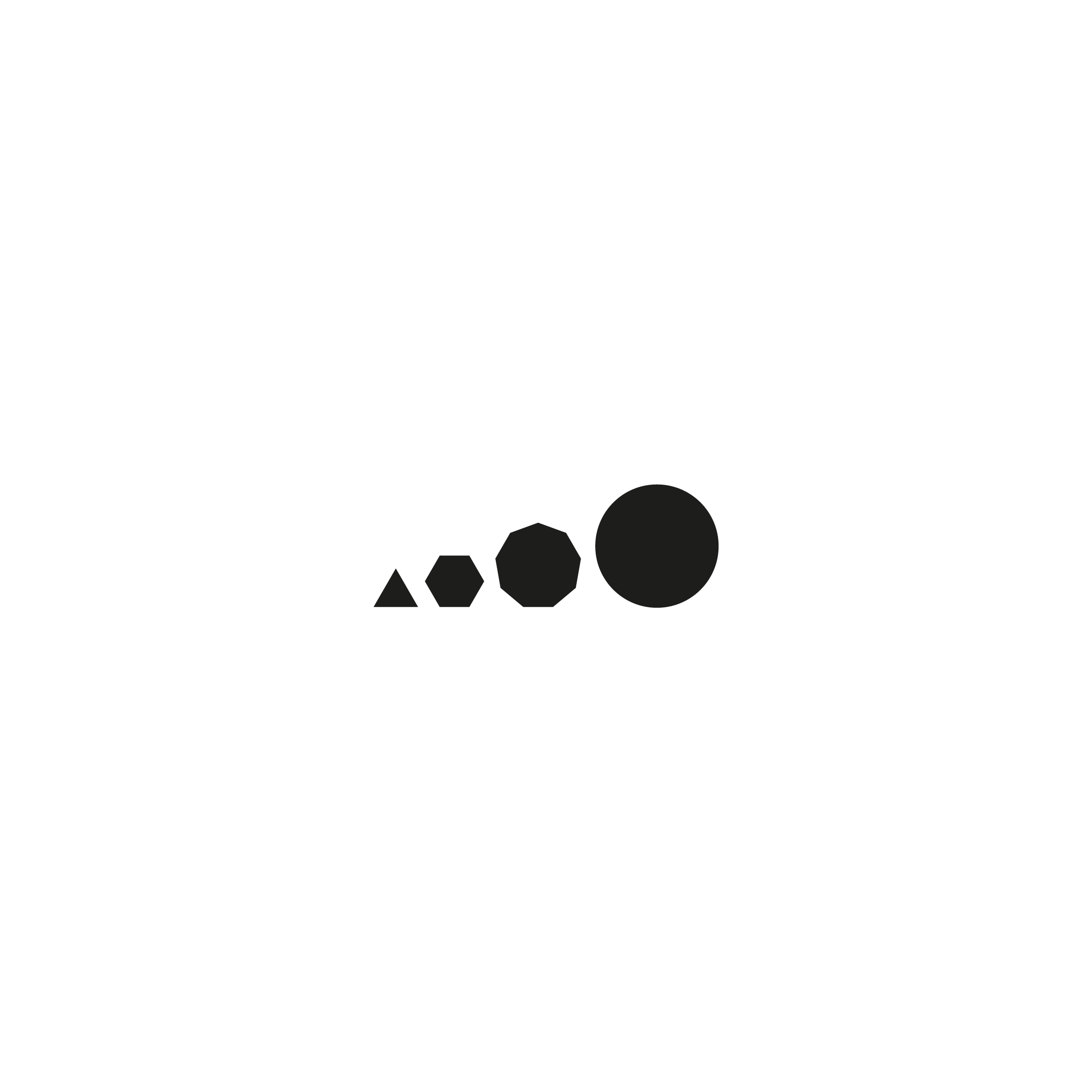 Main Round Symbol B&W Negative
